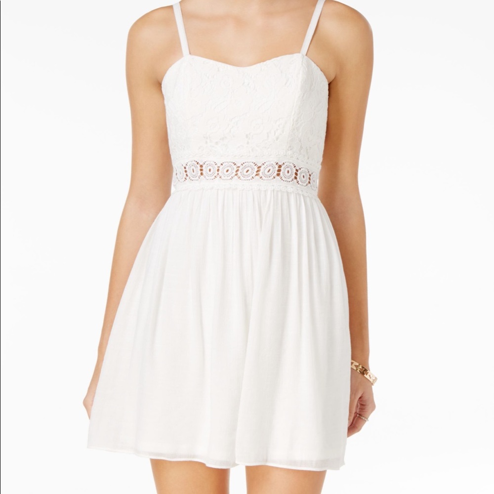 BCX Illusion- Trim Fit & Flare Dress (3)
